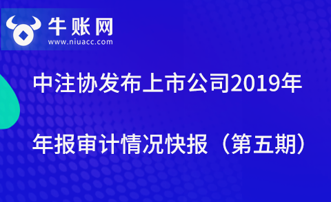 中注協(xié)發(fā)布上市公司2019年年報(bào)審計(jì)情況快報(bào)（第五期）