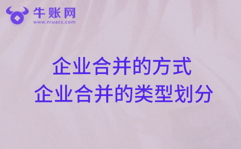 企業(yè)合并的方式以及企業(yè)合并的類型劃分