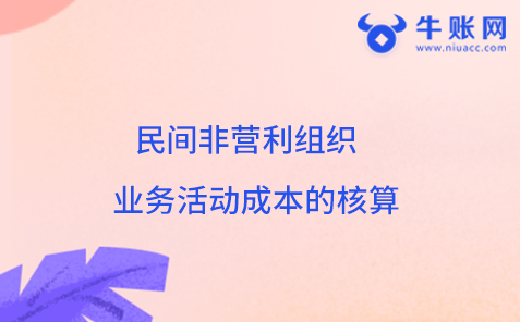民間非營利組織業(yè)務(wù)活動成本的核算