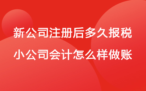 新公司注冊(cè)后多久報(bào)稅 小公司會(huì)計(jì)怎么樣做賬