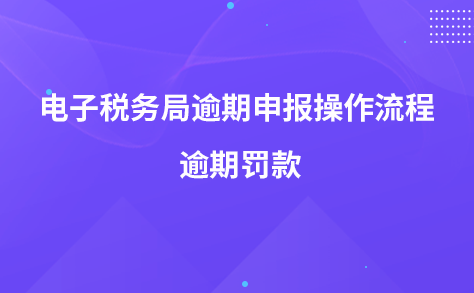 電子稅務(wù)局逾期申報操作流程 逾期罰款
