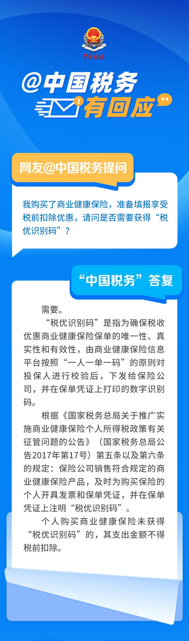 填報享受商業(yè)健康保險個稅優(yōu)惠政策，是否需要獲得“稅優(yōu)識別碼”？