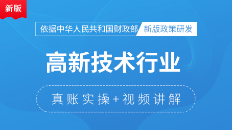 高新技術行業(yè)真賬實操