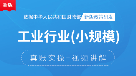 小規(guī)模工業(yè)行業(yè)真賬實操