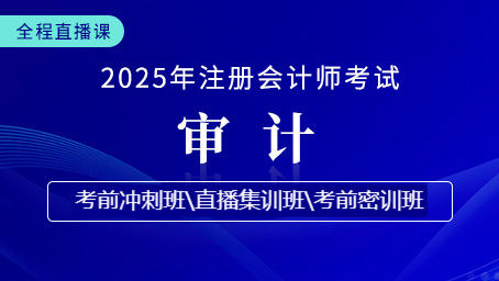 2025年注會審計考前密訓第二講