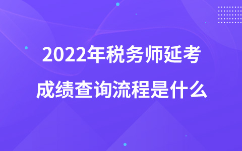 2022年稅務(wù)師延考成績(jī)查詢流程是什么